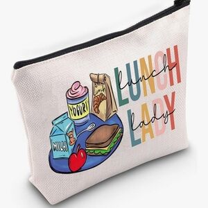 WZMPA Lunch Lady Cosmetic Makeup Bag